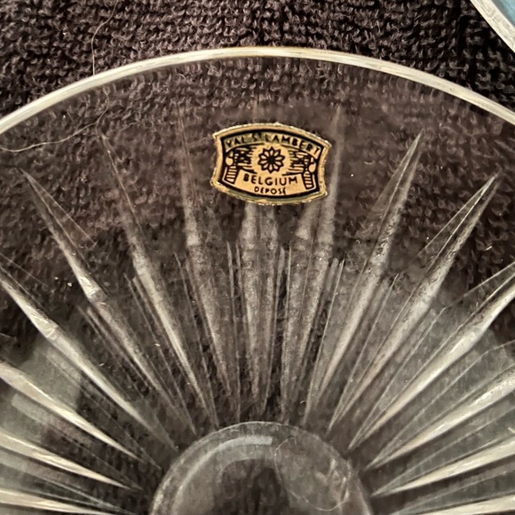 Val St. Lambert ‘Balmoral pattern’ Crystal Bread & Butter Plates 5 3/4” - Picture 6 of 9